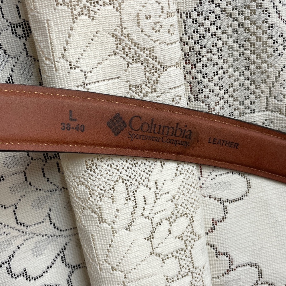 Columbia Dark Brown Leather Belt - Picture 3 of 9